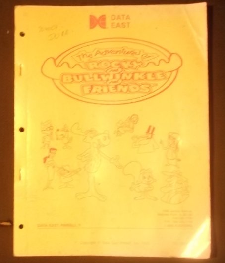 Rocky and Bullwinkle Data East Instruction manual